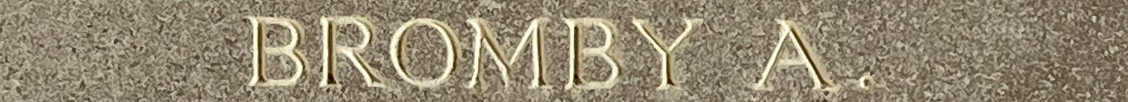 Sgt Arthur Bromby<br/><br /><br />missing August 16th, 1943<br /><br /><br />No Known Grave<br /><br /><br />Commemorated: Runnymede Memorial, Surrey, England<br /><br /><br />Panel 143